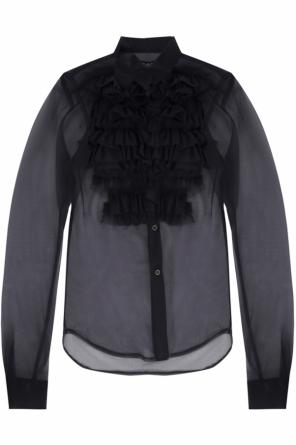 Sheer shirt with ruffle, zdjęcie 1 Sheer shirt with ruffle od Comme des Garcons Black